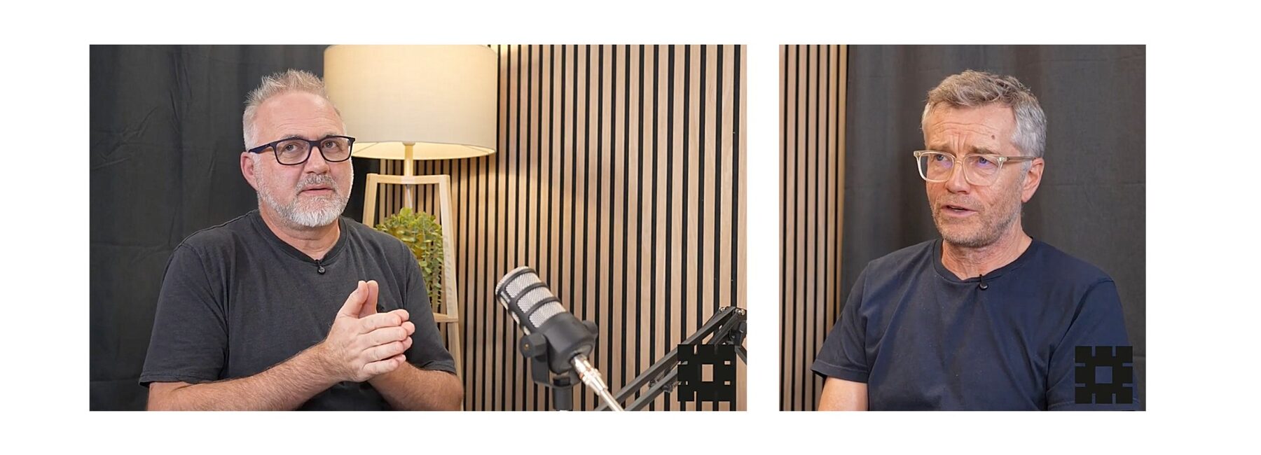 AI in Pharmaceutical Manufacturing podcast cover featuring Martin Wood and Adrian La Porta