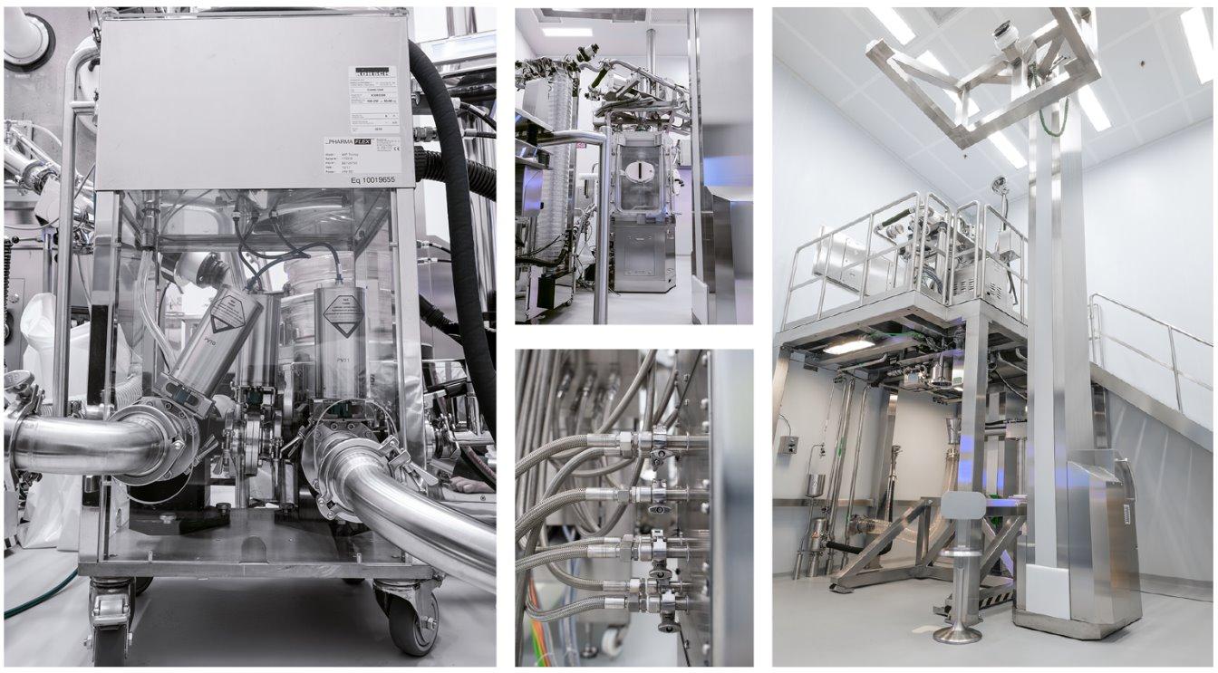 Process spaces were housed on a single level, raised above the ground to meet flood protection requirements. A technical floor was located above the process.